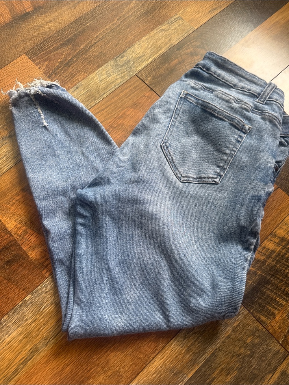 Blue Savvy High-Rise Skinny Jeans in Medium Blue Wash